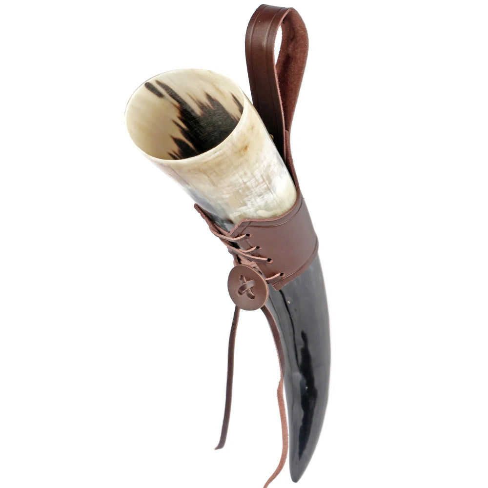 Natural Ox Horn Viking Mug