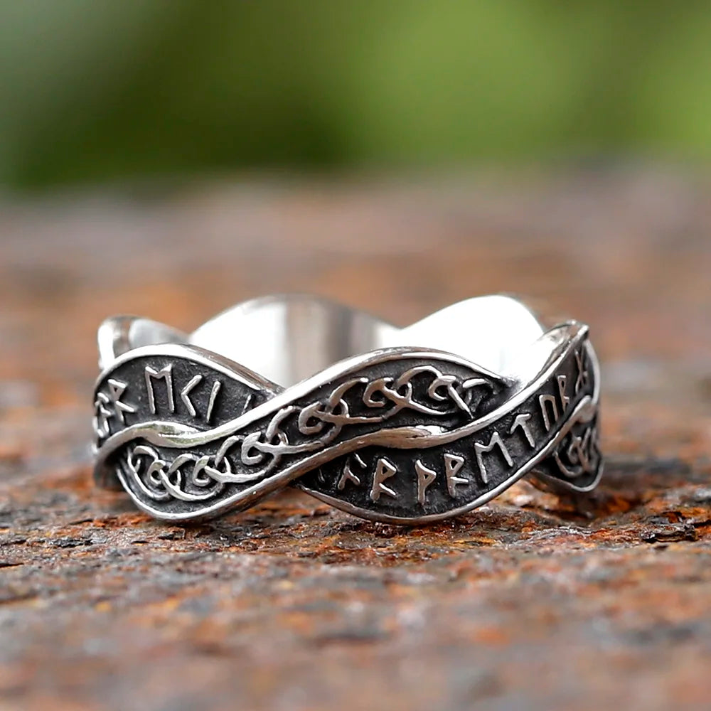 Viking Runes & Celtic Knot Ring