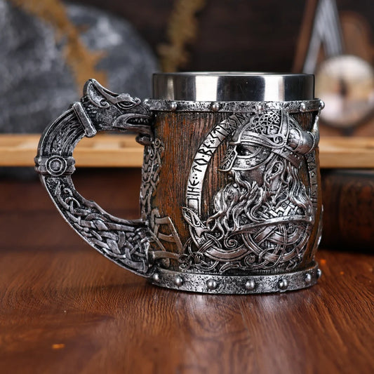 Valhalla Viking Stainless Steel Mug Tankard