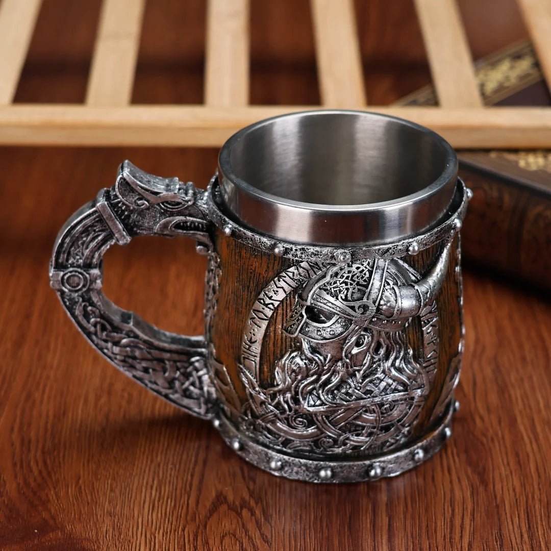 Valhalla Viking Stainless Steel Mug Tankard