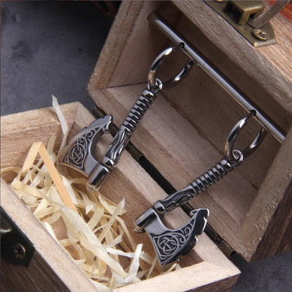 Viking Axe Rune Earrings