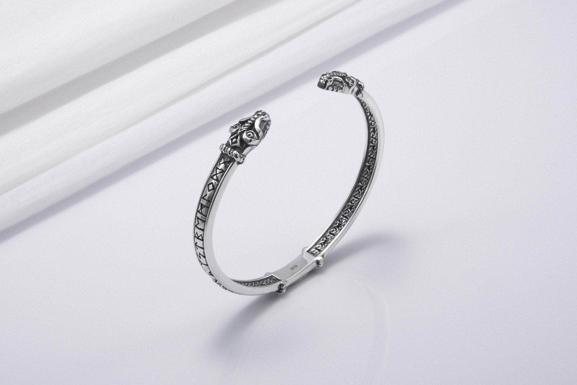 Jormungandr with Elder Futhark Runes - Ancient Treasures