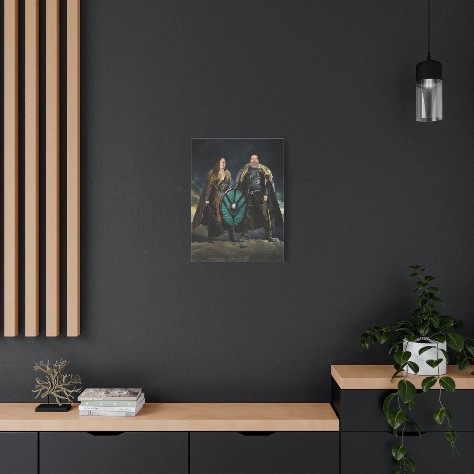 Canvas 'Turn Us to Viking Couple' Customizable Portrait Canvas - Order #136782ant Ancient Treasures Ancientreasures Viking Odin Thor Mjolnir Celtic Ancient Egypt Norse Norse Mythology