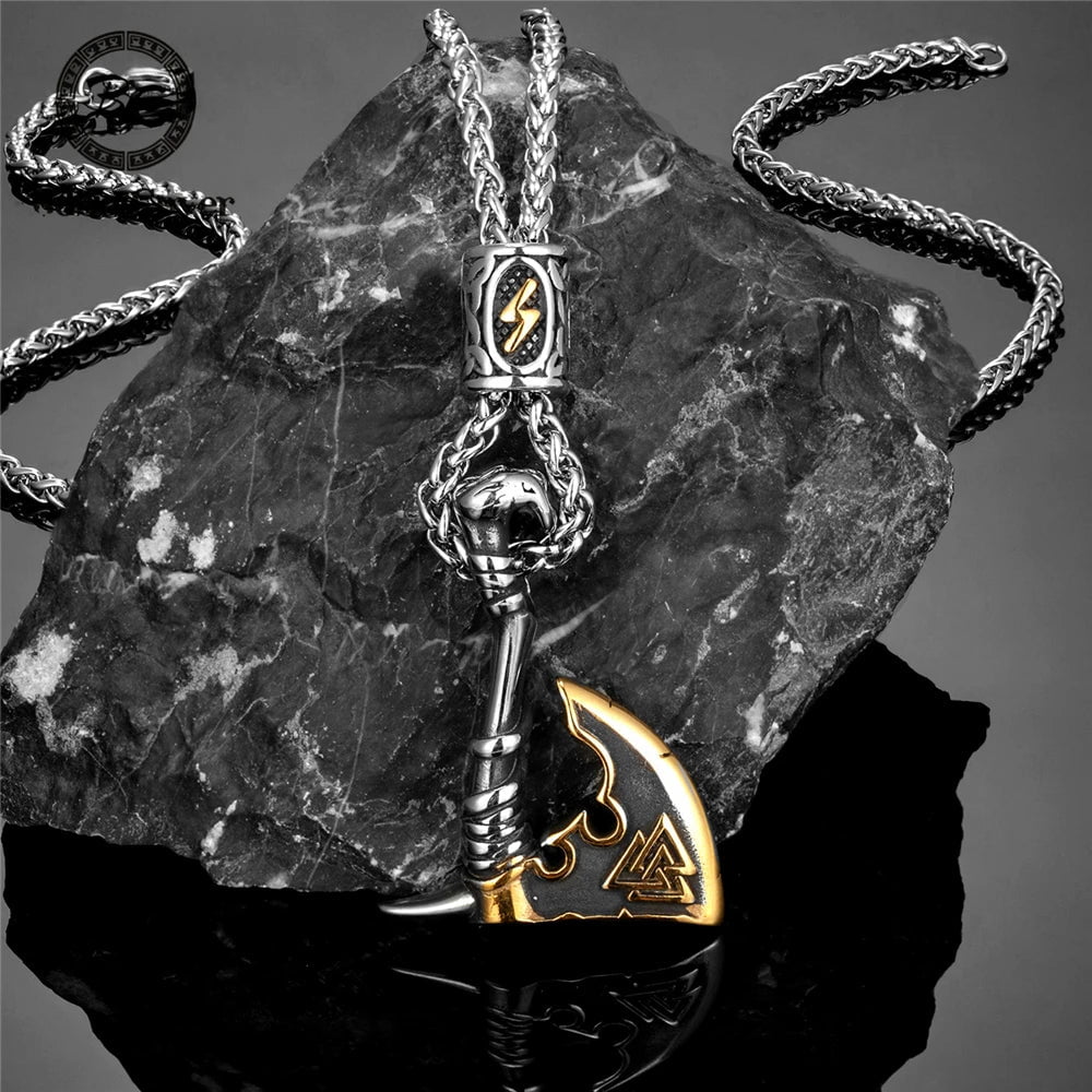 Chain Necklaces Never Fade Norse Runes Vikings Axe Necklaces Ancient Treasures Ancientreasures Viking Odin Thor Mjolnir Celtic Ancient Egypt Norse Norse Mythology