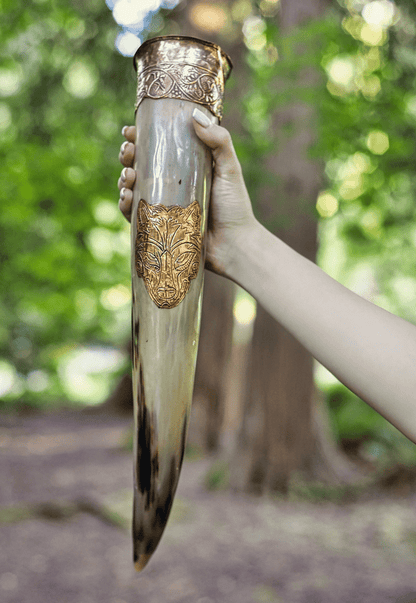 Drinking Horn Viking Wolf Drinking Horn Ancient Treasures Ancientreasures Viking Odin Thor Mjolnir Celtic Ancient Egypt Norse Norse Mythology