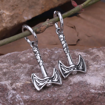 Viking Axe Drop Earrings