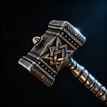 Norse Mjolnir Odin Rune Necklace