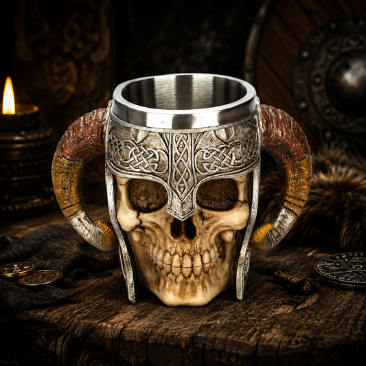 Vikings Goat Horns Stainless Steel Mug