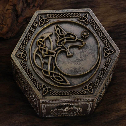 Jewelry Box Viking Wolf Jewelry Box Ancient Treasures Ancientreasures Viking Odin Thor Mjolnir Celtic Ancient Egypt Norse Norse Mythology