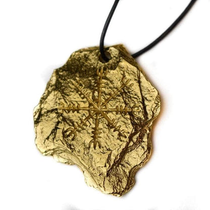 Necklaces Helm Of Awe - Gold Plated Helm Of Awe Ancient Treasures Ancientreasures Viking Odin Thor Mjolnir Celtic Ancient Egypt Norse Norse Mythology