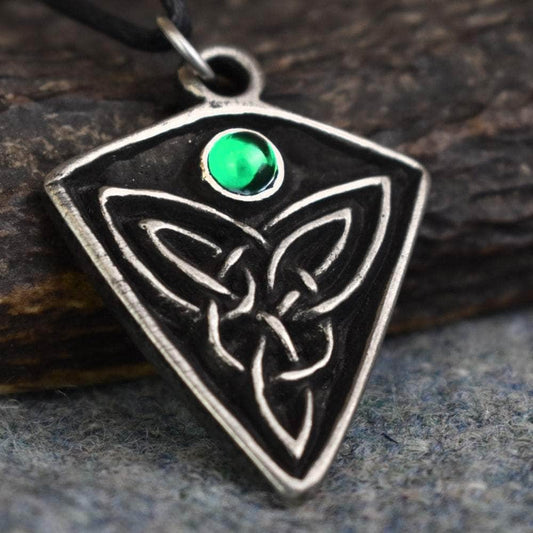 Necklaces St Ninian's Knot - Green Stone Ancient Treasures Ancientreasures Viking Odin Thor Mjolnir Celtic Ancient Egypt Norse Norse Mythology