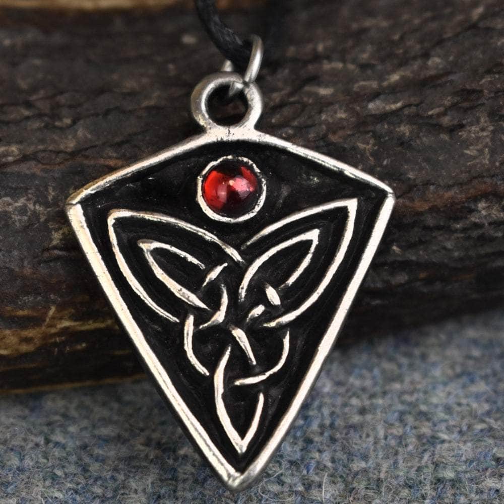 Necklaces St Ninian's Knot - Red Stone Ancient Treasures Ancientreasures Viking Odin Thor Mjolnir Celtic Ancient Egypt Norse Norse Mythology