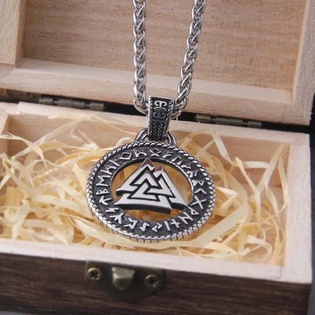 Never Fade The Valknut Viking Runes Necklace Ancient Treasures Ancientreasures Viking Odin Thor Mjolnir Celtic Ancient Egypt Norse Norse Mythology