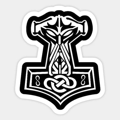 Patch & Stickers Vikings Mjolnir Sticker Ancient Treasures Ancientreasures Viking Odin Thor Mjolnir Celtic Ancient Egypt Norse Norse Mythology