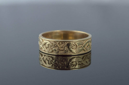 Ring Ornament Ring Gold Handcrafted Jewelry Ancient Treasures Ancientreasures Viking Odin Thor Mjolnir Celtic Ancient Egypt Norse Norse Mythology