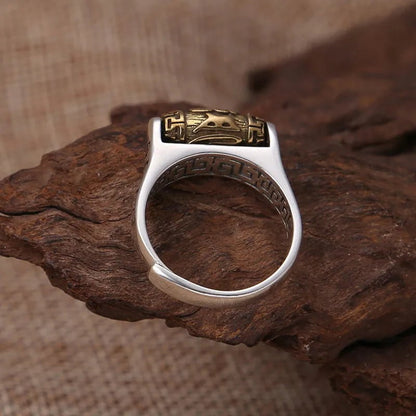 Rings Tibetan Rotating Stainless Steel Blessing Ring Ancient Treasures Ancientreasures Viking Odin Thor Mjolnir Celtic Ancient Egypt Norse Norse Mythology