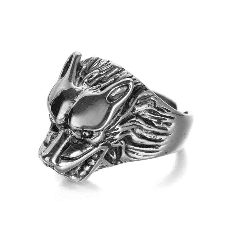 Rings Viking Nordic Wolf Fenrir Stainless Steel 316 Ring Ancient Treasures Ancientreasures Viking Odin Thor Mjolnir Celtic Ancient Egypt Norse Norse Mythology