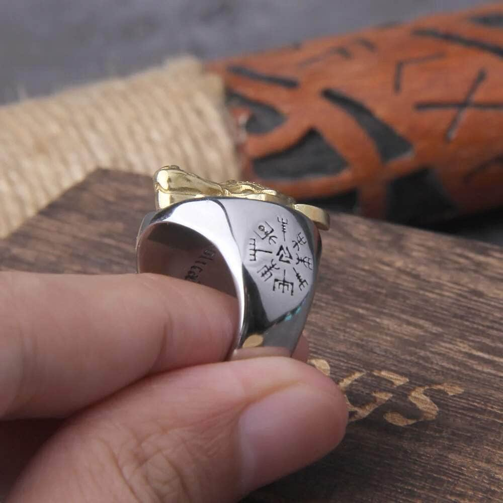 Rings Viking Rune Ring Stainless Steel Ancient Treasures Ancientreasures Viking Odin Thor Mjolnir Celtic Ancient Egypt Norse Norse Mythology