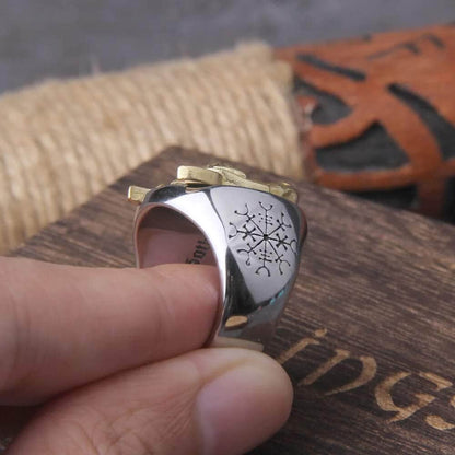 Rings Viking Rune Ring Stainless Steel Ancient Treasures Ancientreasures Viking Odin Thor Mjolnir Celtic Ancient Egypt Norse Norse Mythology