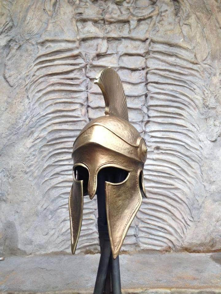 Sculptures & Figurines Ancient Greek Corinthian War Helmet w/Long Crest Ancient Treasures Ancientreasures Viking Odin Thor Mjolnir Celtic Ancient Egypt Norse Norse Mythology