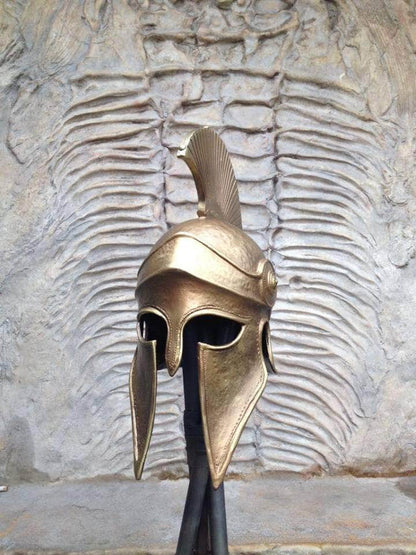 Sculptures & Figurines Ancient Greek Corinthian War Helmet w/Long Crest Ancient Treasures Ancientreasures Viking Odin Thor Mjolnir Celtic Ancient Egypt Norse Norse Mythology