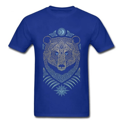 Shirts & Tops Blue / S Vikings Bear T-Shirt Ancient Treasures Ancientreasures Viking Odin Thor Mjolnir Celtic Ancient Egypt Norse Norse Mythology