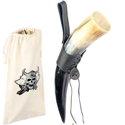 Natural Ox Horn Viking Mug