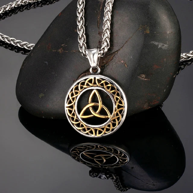 Vintage Viking Celtic Knot Necklace