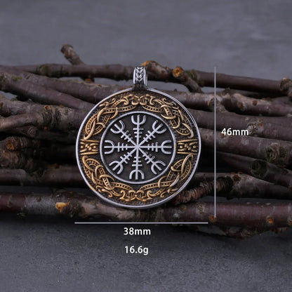Viking Vegvisir Compass Pendant