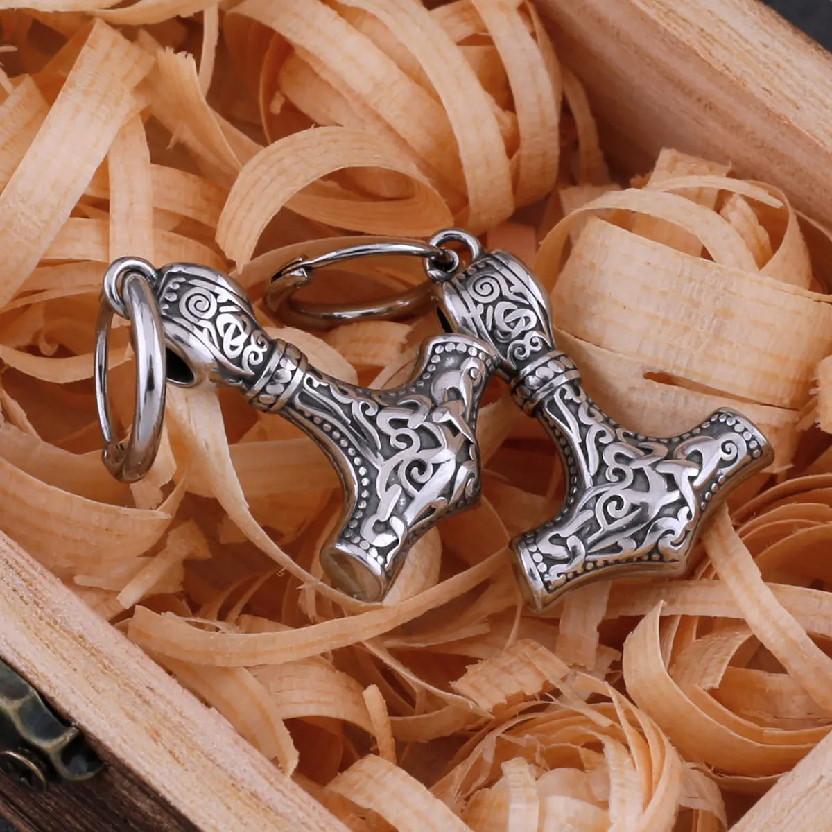 Viking Thor’s Hammer Earrings