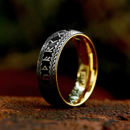 Vikings Rune Stainless Steel Ring