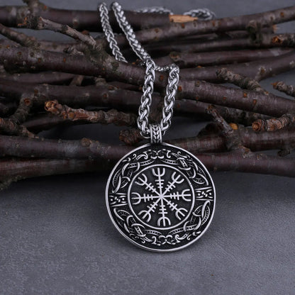 Viking Vegvisir Compass Pendant
