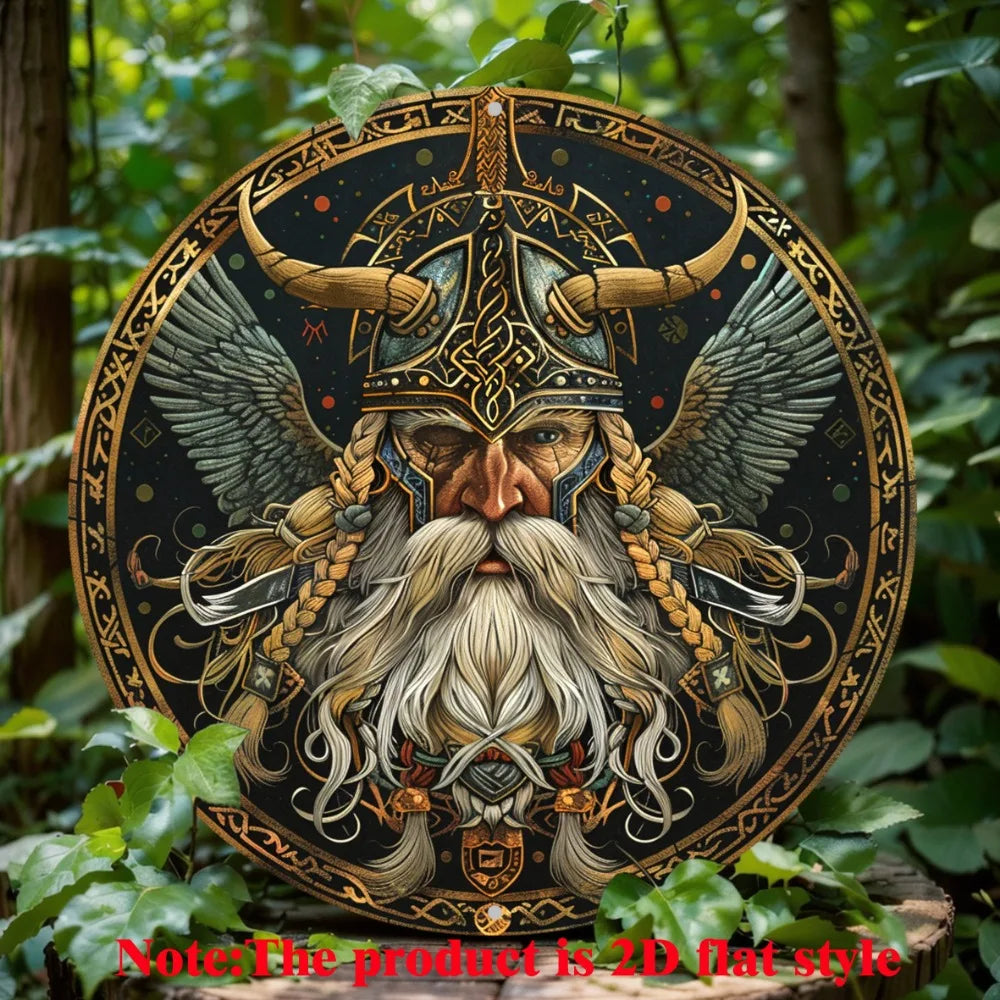 Viking Warrior Aluminum Wall Sign