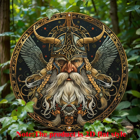 Viking Warrior Aluminum Wall Sign