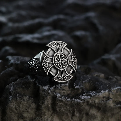 Celtic Cross Viking Ring