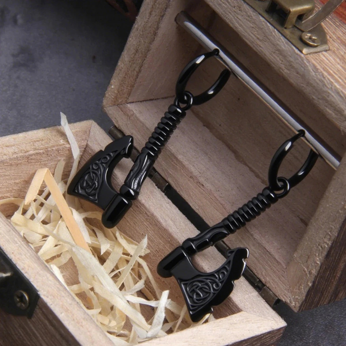 Viking Axe Rune Earrings