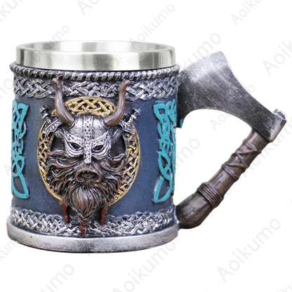 Valhalla Viking Hammer Stainless Steel Mug Tankard