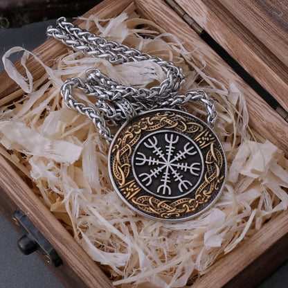 Viking Vegvisir Compass Pendant