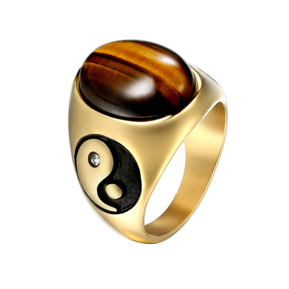 Vintage Tiger Eye Stone Ring