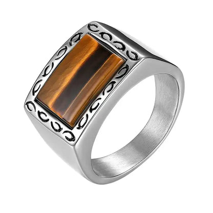 Vintage Tiger Eye Stone Ring