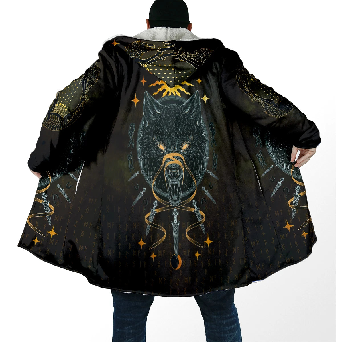 Viking 3D Fleece Winter Cloak