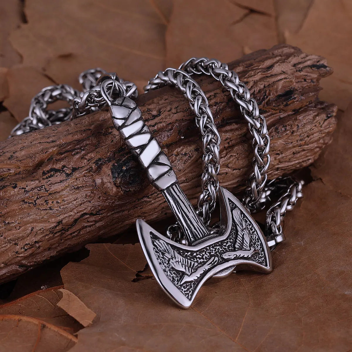 Viking Axe Pendant Necklace