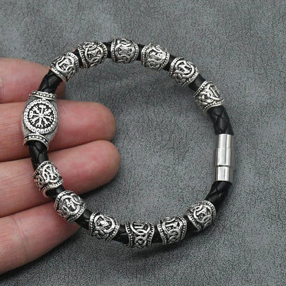 Viking Runes Compass Bracelet