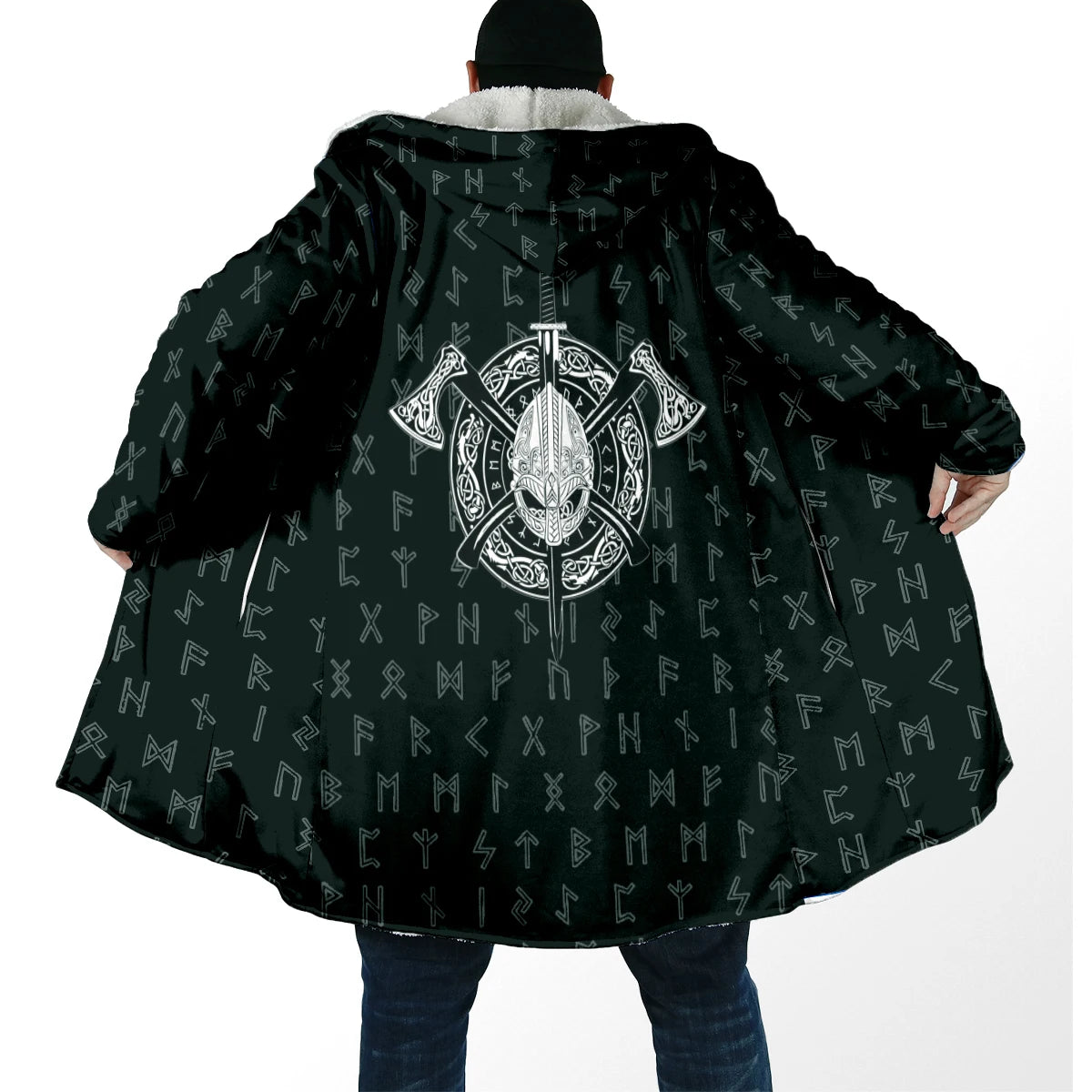 Viking 3D Fleece Winter Cloak