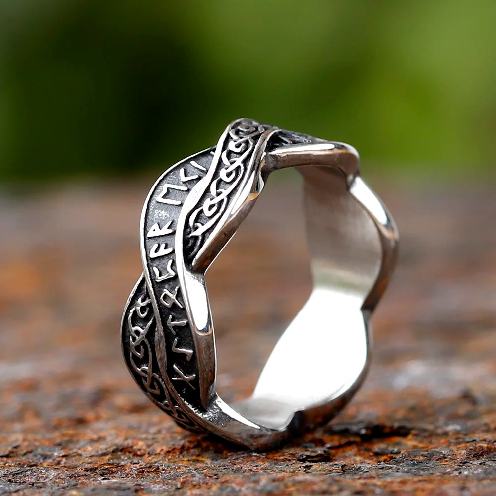 Viking Runes & Celtic Knot Ring