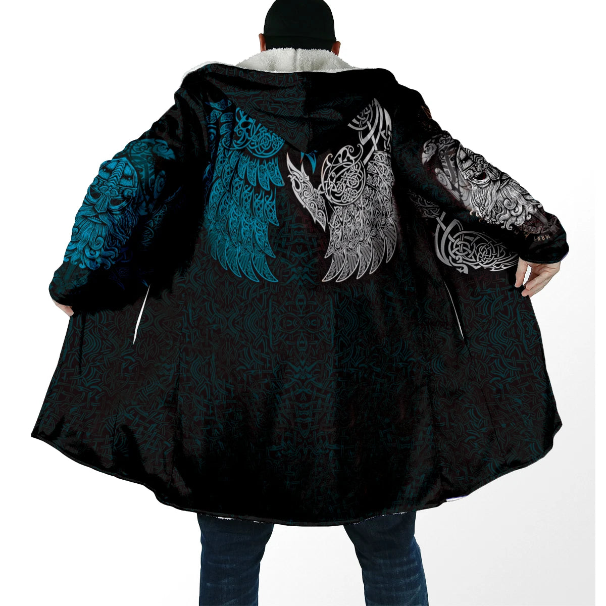 Viking 3D Fleece Winter Cloak
