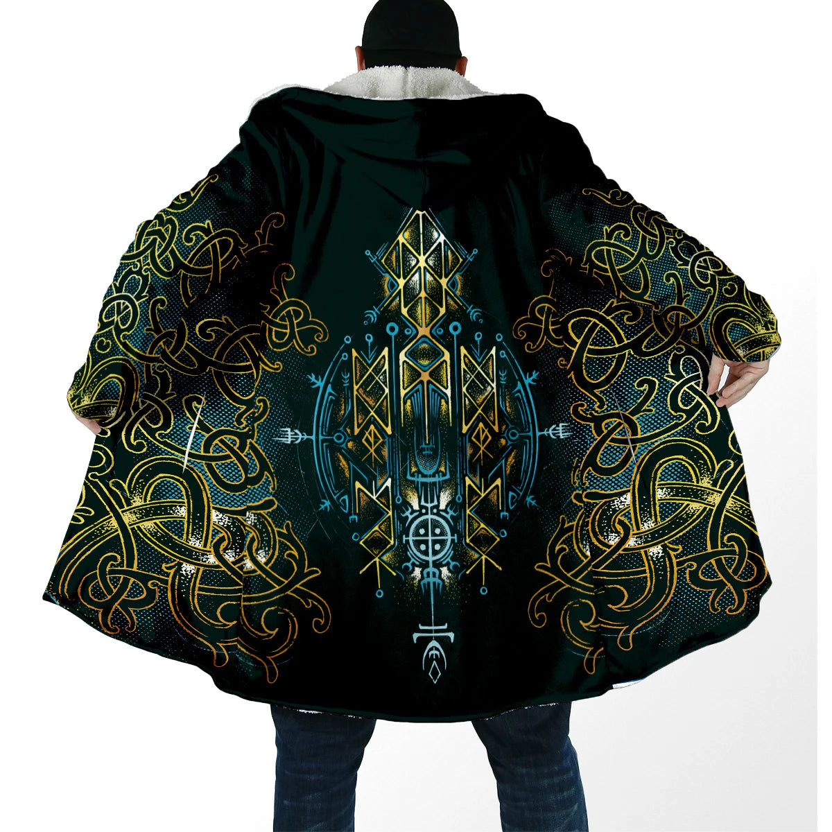 Viking 3D Fleece Winter Cloak