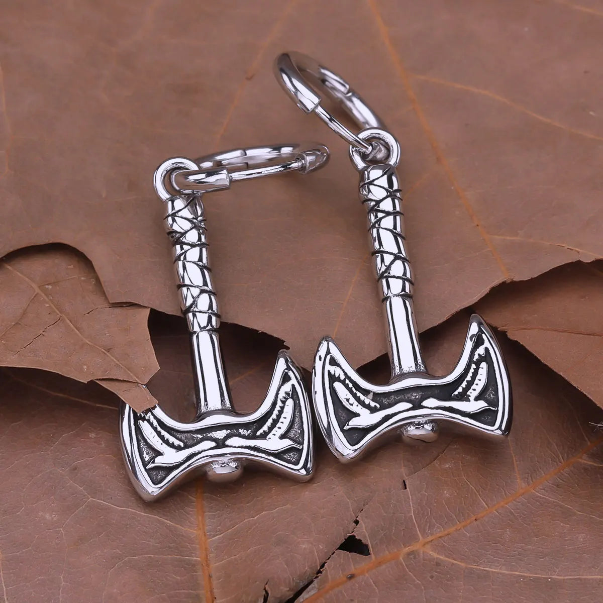 Viking Axe Drop Earrings
