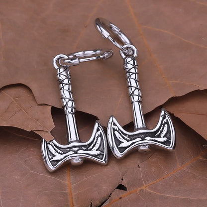 Viking Axe Drop Earrings