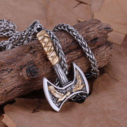 Viking Axe Pendant Necklace